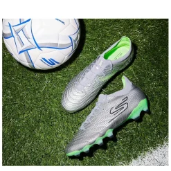 Skechers Skx 01 Low Firm Ground Football Boots Boys in Silver