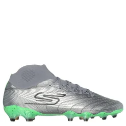 Skechers Skx 01 High Adults Firm Ground Football Boots in Silver