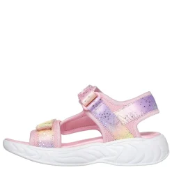Skechers Unicorn Flatform Sandals in Pink