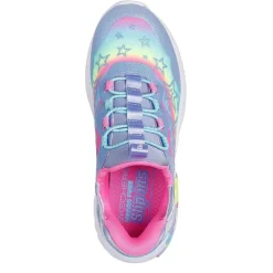 Skechers Unicorn Light Up Bungee Trainers in Purple