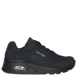 Skechers Womens Uno Stand On Air Trainers in Black