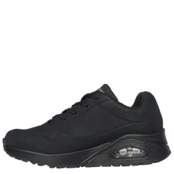 Skechers Womens Uno Stand On Air Trainers in Black