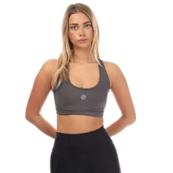 Skins Series-3 Active Bra in Charcoal