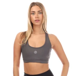 Skins Series-3 Active Bra in Charcoal