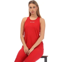 Skins Series-3 Bra Tank Top in Red