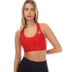 Skins Series-3 Hi-Impact Bra in Red
