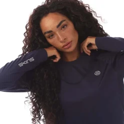 Skins Series-3 Long Sleeve T-Shirt in Navy