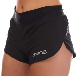 Skins Series-3 Run Shorts in Black