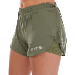 Skins Series-3 Superpose Shorts in Khaki