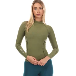 Skins Series-3 Thermal Long Sleeve Top in Khaki