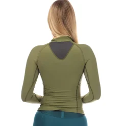 Skins Series-3 Thermal Long Sleeve Top in Khaki