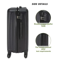 Slazenger 3 Piece Suitcase Set in Black