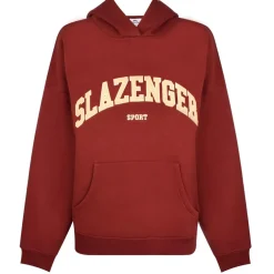 Slazenger Hooded Relaxed Fit Sweatshirt in Brown