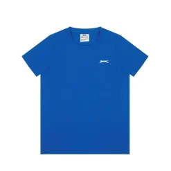 Slazenger Junior Boys Plain Tee Shirt in Blue