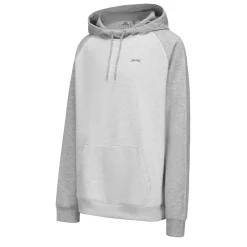 Slazenger Mens Fleece Contrast Hoodie in Grey