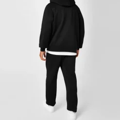 Slazenger Mens Fleece Hoodie in Black