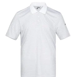 Slazenger Mens Micro Stripe Golf Polo Shirt in White