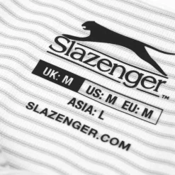 Slazenger Mens Micro Stripe Golf Polo Shirt in White