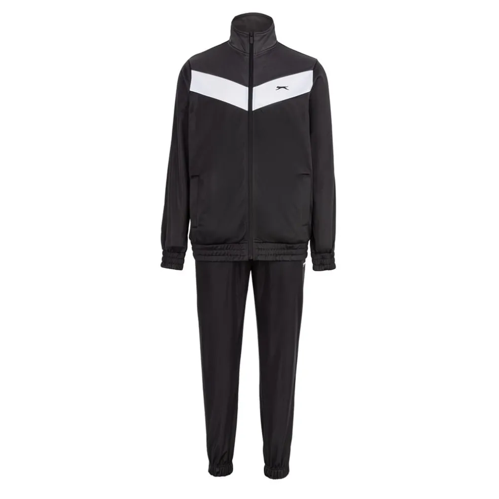 Slazenger Mens Polyester Tracksuit in Black