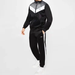 Slazenger Mens Polyester Tracksuit in Black