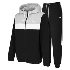 Slazenger Mens Zip Tracksuit in Black