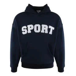 Slazenger Sportstyle Logo Hooded Sweatshirt in Blue