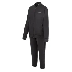 Slazenger Womens Bomber Tracksuit Set in Black