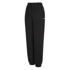 Slazenger Womens Closed Hem Fleece Pants in Black
