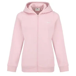 Slazenger Womens Fitted Full Zip Hoodie in Pink