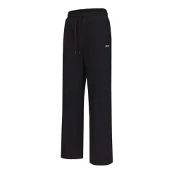 Slazenger Womens Fleece Jogging Bottoms in Black