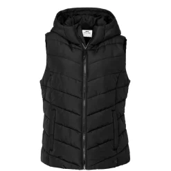 Slazenger Womens Padded Gilet With Fleece Lining in Black