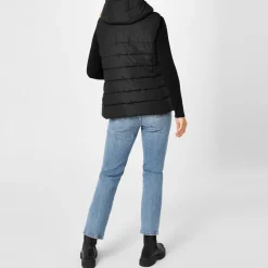 Slazenger Womens Padded Gilet With Fleece Lining in Black