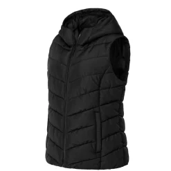 Slazenger Womens Padded Gilet With Fleece Lining in Black