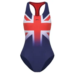 Slazenger Womens Union Jack Racer Back in Blue