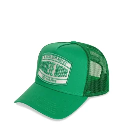 Societe Noir Marais Lettering Trucker Cap in Green