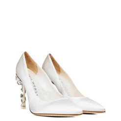 Sophia Webster Sophia Blossom Stiletto Pumps in White