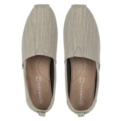 SoulCal Mens Long Beach Canvasas Slip Ons in Grey