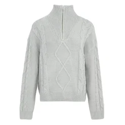 SoulCal Turtleneck Cable Knit Sweater in Grey