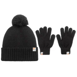 SoulCal Womens 2 Pack Hat And Glove Set in Black