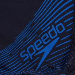Speedo Boys Medley Logo Aquashorts in Navy