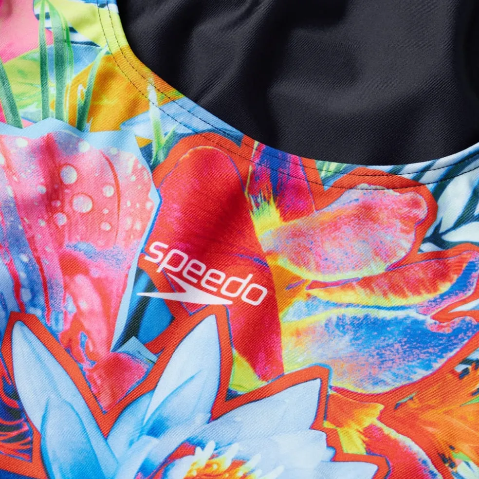 Speedo Digital U-Back 1 Piece Swimsuit in Multi colour