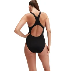 Speedo Graphic Print One-Piece Swimsuit in Black