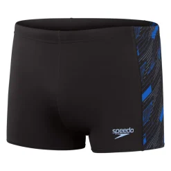 Speedo Hyper Boom Panel Aquashorts in black blue