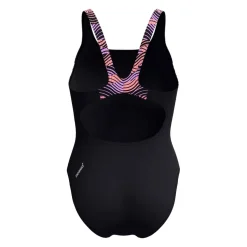 Speedo Hyperback Splice Muscleback Swimsuit in Black