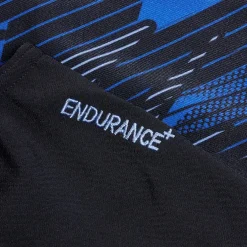 Speedo HyperBoom Muscleback Swimsuit in black blue