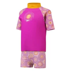 Speedo Infants Digital Print Rash Set in Purple