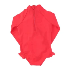 Speedo Infants Long Sleeve Frill 1 Piece Swimsuit in Pink