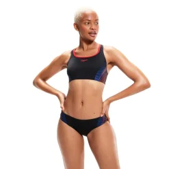 Speedo Placement Bikini 2 Piece in Black