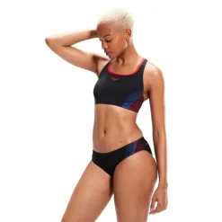 Speedo Placement Bikini 2 Piece in Black