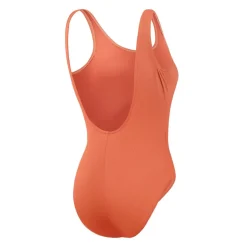 Speedo Textured Deep U-Back Swimsuit in Orange